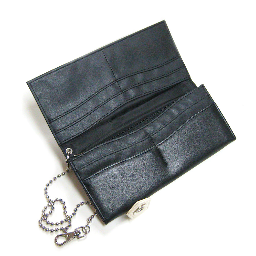 財布 メンズ 長財布 バイカラー ウォレット ウォレットチェーン付 ビジネス キーズ Keys