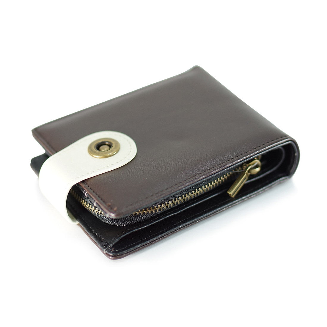 財布 メンズ レディース 二つ折り財布 バイカラーハーフウォレット ビジネス キーズ Keys