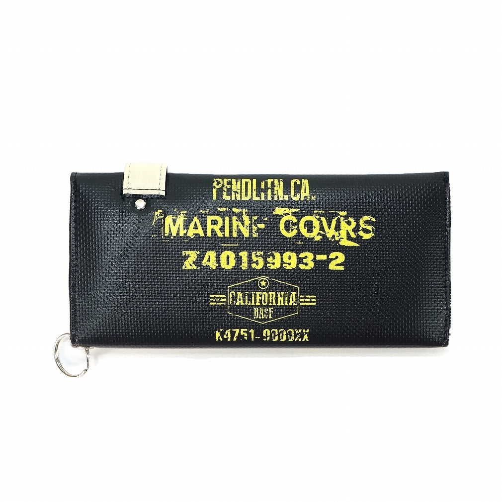 財布 長財布 ミリタリー 財布 ターポリン テント生地 ウォレットチェーン付き メンズ キーズ Keys