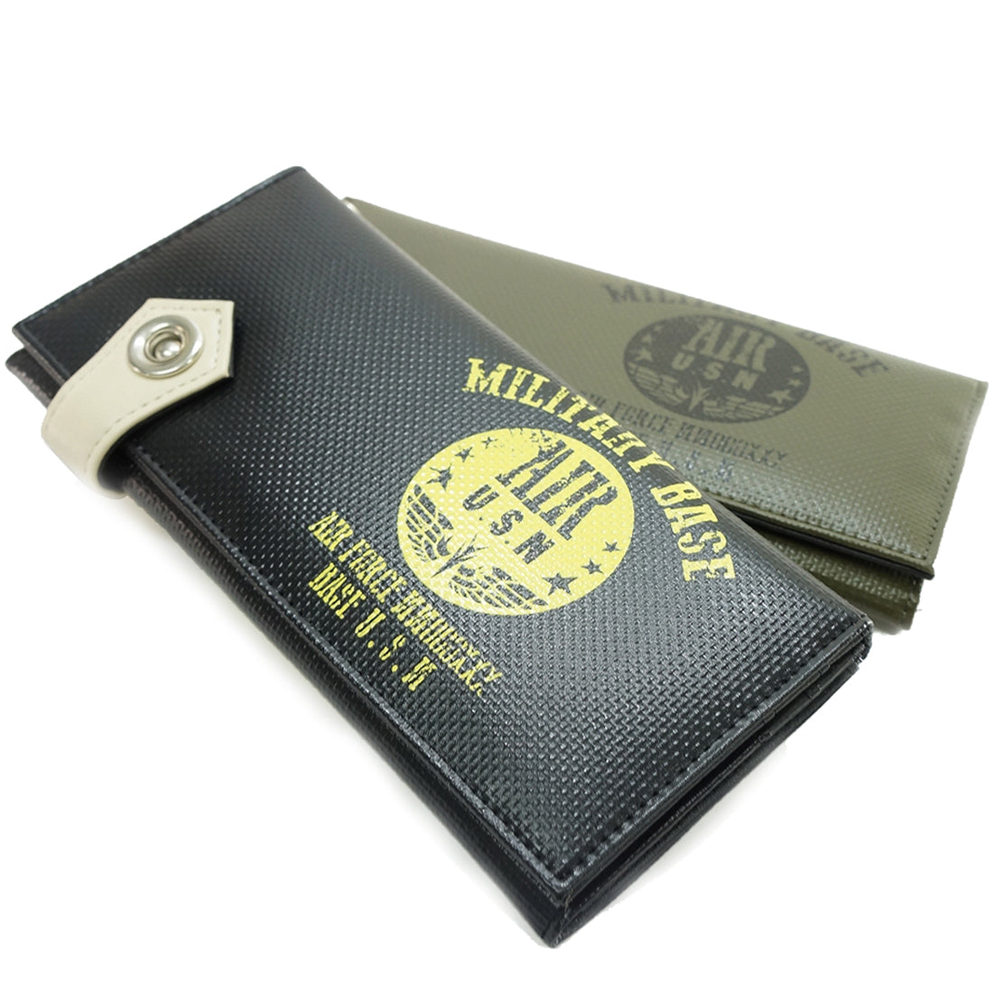 財布 長財布 ミリタリー 財布 ターポリン テント生地 ウォレットチェーン付き メンズ キーズ Keys
