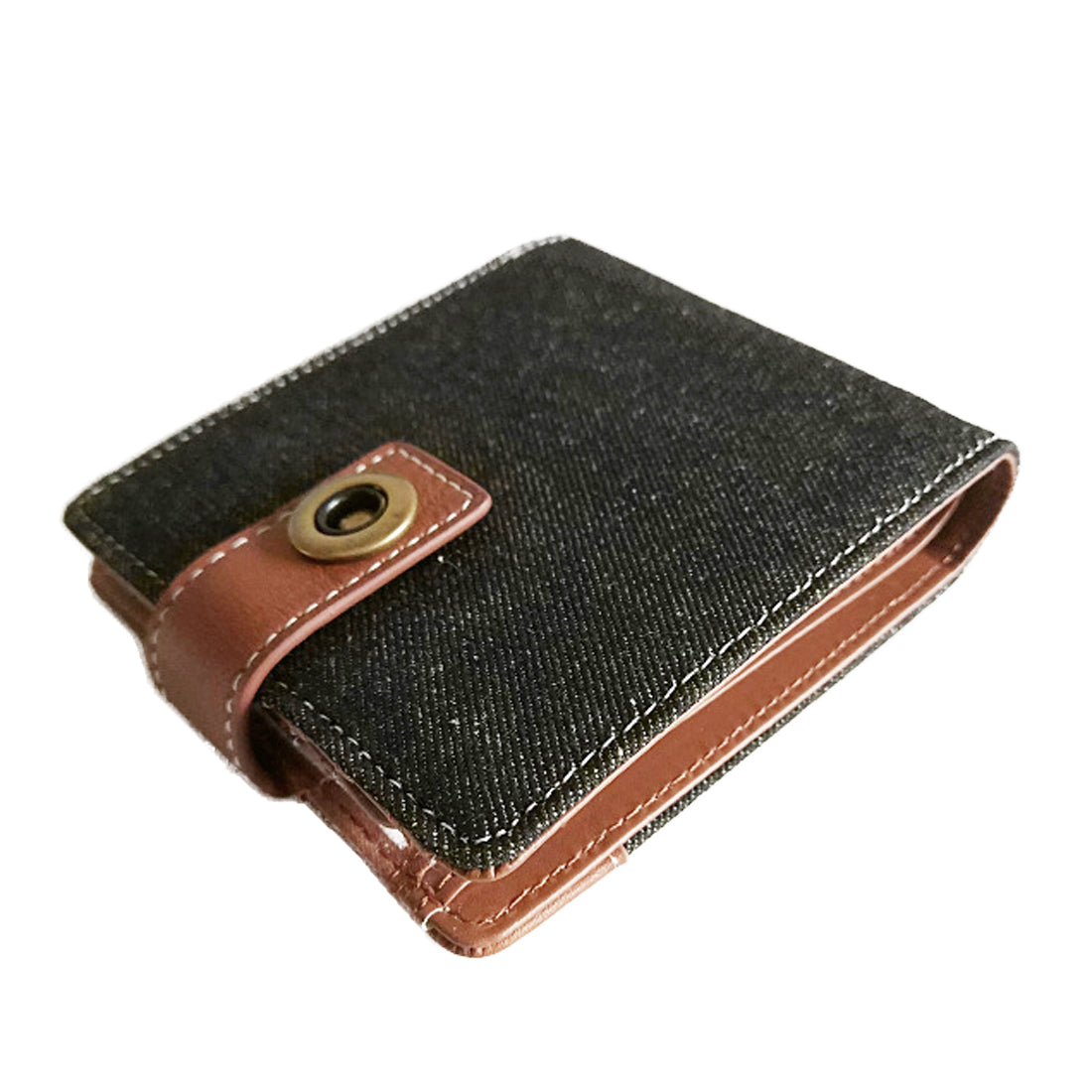 財布 二つ折り ハーフウォレット デニム コンビ 収納力あり メンズ レディース ビジネス キーズ Keys