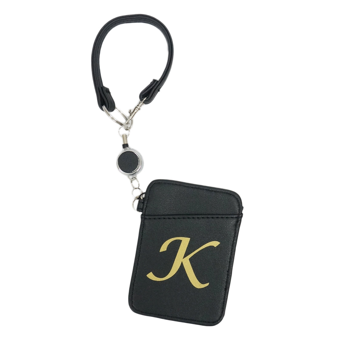 パスケース メンズ レディース 定期入れ ICカード リール付き イニシャル アルファベット キーズ Keys