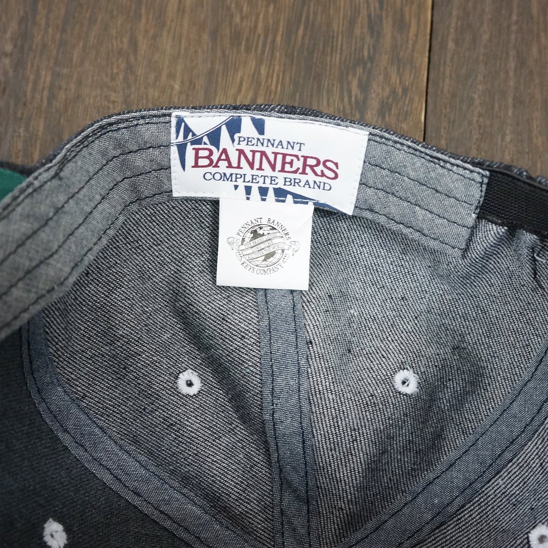 帽子 キャップ メンズ デニム ジーンズ BBキャップ エンブレム ワッペン PENNANTBANNERS