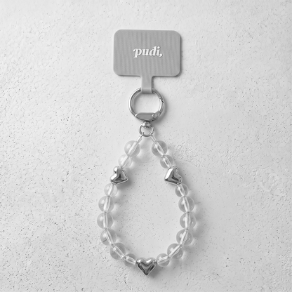 THREE HEART CLEAR STRAP