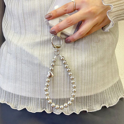 LINE SILVER HEART STRAP