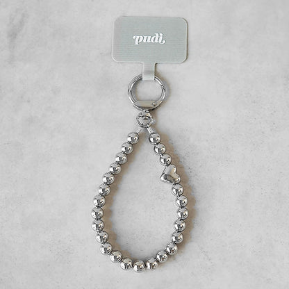 LINE SILVER HEART STRAP
