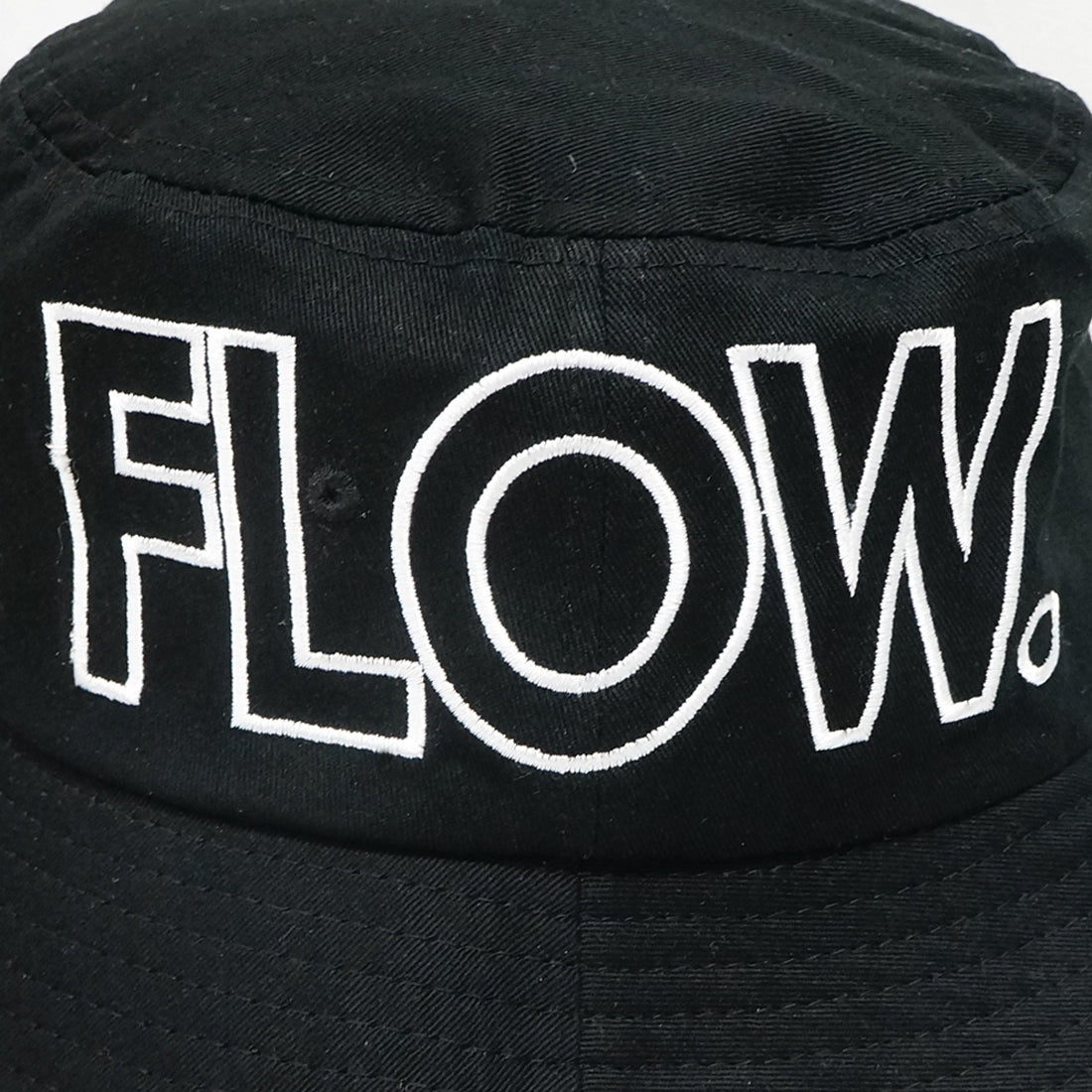 Flow 袋文字 刺繍 バケットハット KSH238